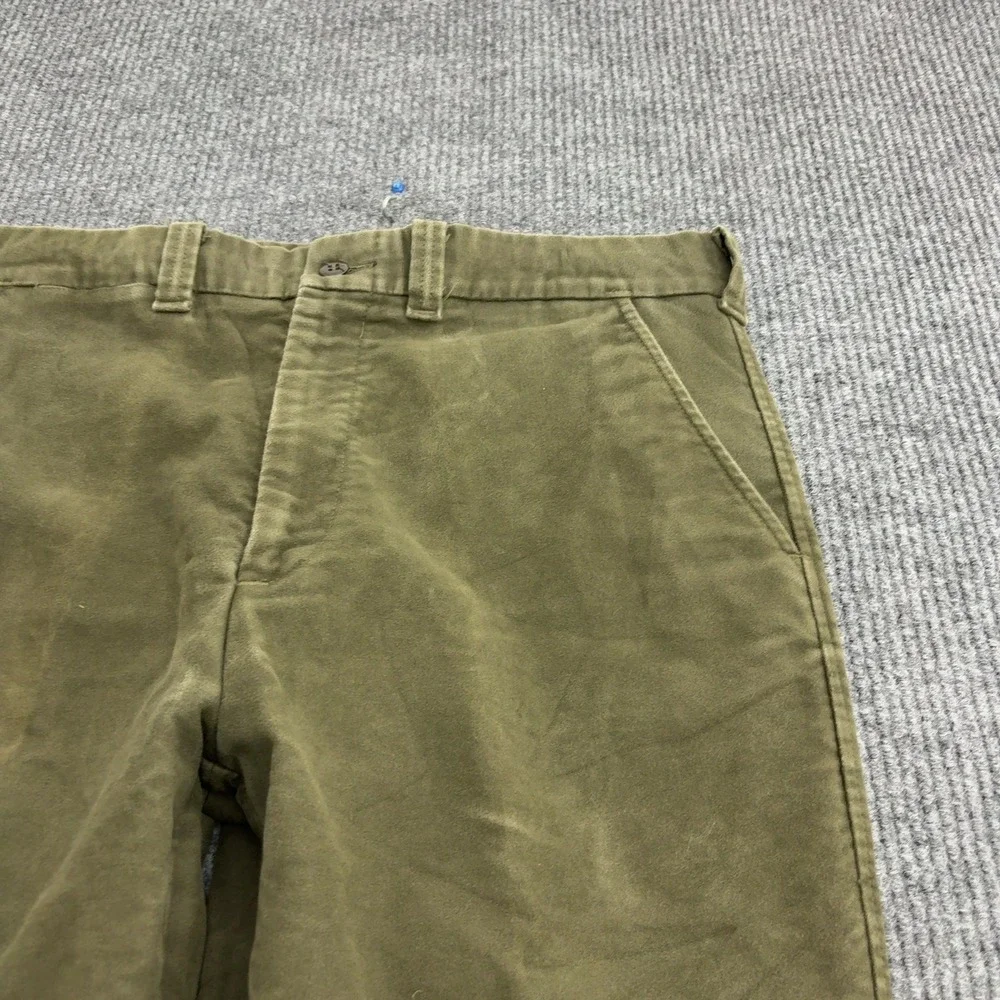 Vintage Filson Pants Mens 38 Green Cotton Moleskin Straight Leg Workwear Outdoor